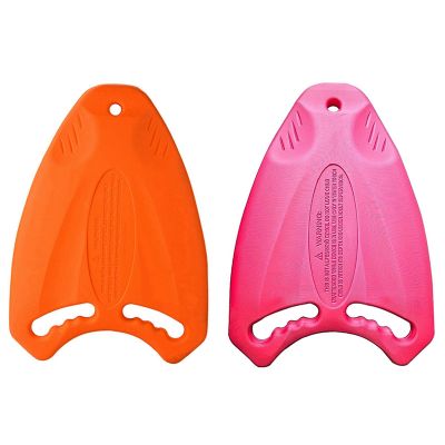 2Pcs Swim Board EVA Back Float Kickboard Safe Training Aid Plate Surf Water for Adult Children Swim Pool,Orange &amp; Pink