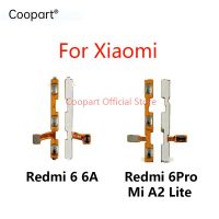 2Pcs ใหม่เปิด / ปิดระดับเสียงปุ่มขึ้น / ลงสายดิ้นเปลี่ยนสําหรับโทรศัพท์ Xiaomi Redmi 6 6A 6Pro Mi A2 Lite