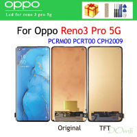 6.55 "ต้นฉบับ Amoled/Lcd TFT สำหรับ Oppo Reno3 Pro Reno 3 Pro 5G แผงหน้าจอทัชสกรีนแผงหน้าจอสัมผัสจอ LCD