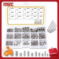 MSRC 200pcs/300pcs ทนทานต่อการใช้งาน จุดถ้วยแก้ว M2-M8 304สแตนเลสสตีล ชุดจัดประเภท สลักเกลียวด้วง สกรูซ็อกเก็ตหกเหลี่ยม หัวอัลเลน