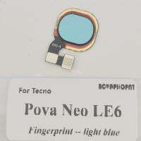 Novaphopat ต้นฉบับสำหรับ Tecno Pova LE6ปุ่มลายนิ้วมือเพาเวอร์เปิดปิดที่บ้านสายเคเบิลแบบยืดหยุ่นเซนเซอร์กุญแจปลดล็อคควบคุม