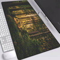 Big Keyboards Mat Gaming Mouse Mat HD Forest Picture Printed Mouse Pad Green Eye Protection Size 30x6040x90cm For Desktop Pads