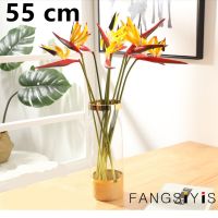 【cw】 1pcs real touch little bird of paradise artificial plant artificial flower wedding decoration suitable for family gatherings and ！