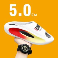 2023 New Summer Men Slippers Thick Bottom Platform Slides For Women Men Soft EVA Hollow Unisex Sports Sandals Casual Beach Shoes House Slippers