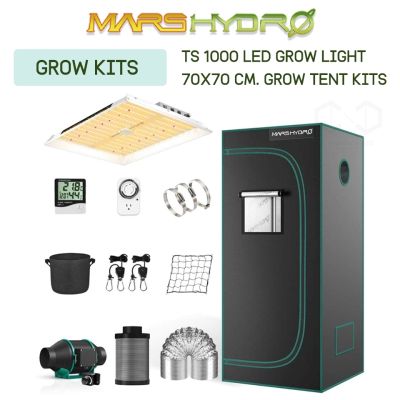 MARS HYDRO TS 1000 LED GROW LIGHT KIT SET+ 2.3X2.3(70X70CM) INDOOR COMPLETE GROW TENT KITS ชุดปลูกต้นไม้ ครบเซ็ท 2-4 ต้น TS1000