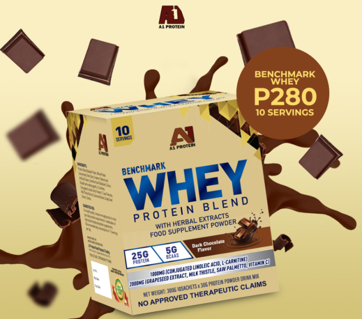A1 Protein Benchmark Whey Protein Blend 10 servings Lazada PH
