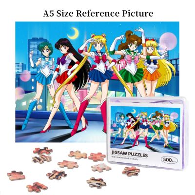 Sailor Moon (3) Wooden Jigsaw Puzzle 500 Pieces Educational Toy Painting Art Decor Decompression toys 500pcs