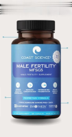 Coast Science Male Fertility MFSg5, Sperm Count and Semen Booster Fertility Supplement, Includes Prenatal