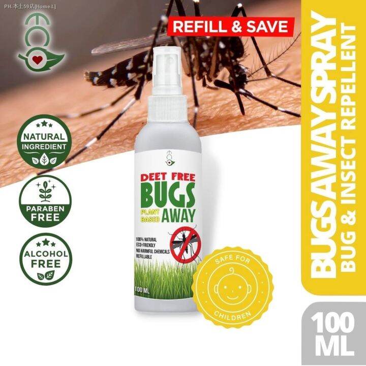 Eco Bugs Away - Citronella Spray - Mosquito Insect Repellent ...