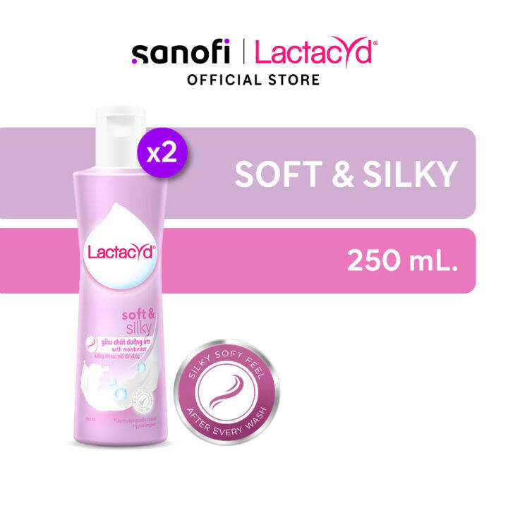 Lactacyd Feminine Wash Soft & Silky Smoothen and Moisturize Skin