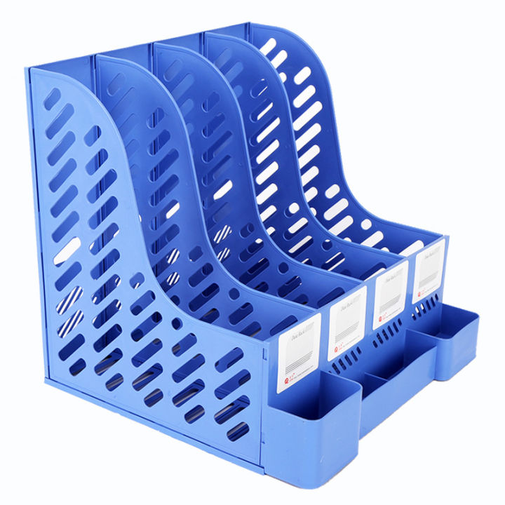กล่องเอกสาร4ช่อง-ชั้นวางเอกสาร-ที่เก็บเอกสาร-ที่วางเอกสาร-กล่องเก็บเอกสาร-ชั้นวางหนังสือ-กล่องพลาสติก