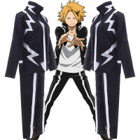 อะนิเมะ Kaminari Denki ทุกวันเครื่องแบบฮีโร่ของฉัน A Cademia เครื่องแต่งกายคอสเพลย์ฮาโลวีนเทศกาลพรรควิกผมสูทชุด