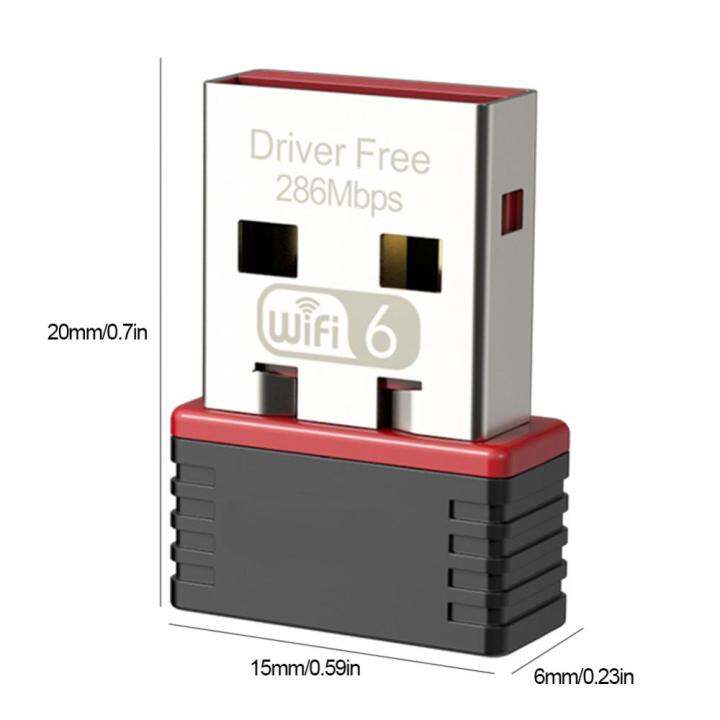 อะแดปเตอร์-usb-ไดรเวอร์-usb-ไร้สาย286mbps-อะแดปเตอร์เครือข่าย-usb-โปรโตคอล-ax-usb-ความเร็วสูงสำหรับเดสก์ทอปคอมพิวเตอร์2-4กิกะเฮิร์ตซ์