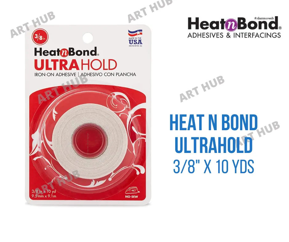ART HUB - HEATNBOND Iron-on Adhesive (No Sew, Heat N Bond, Ultrahold,  Iron-on Patch)