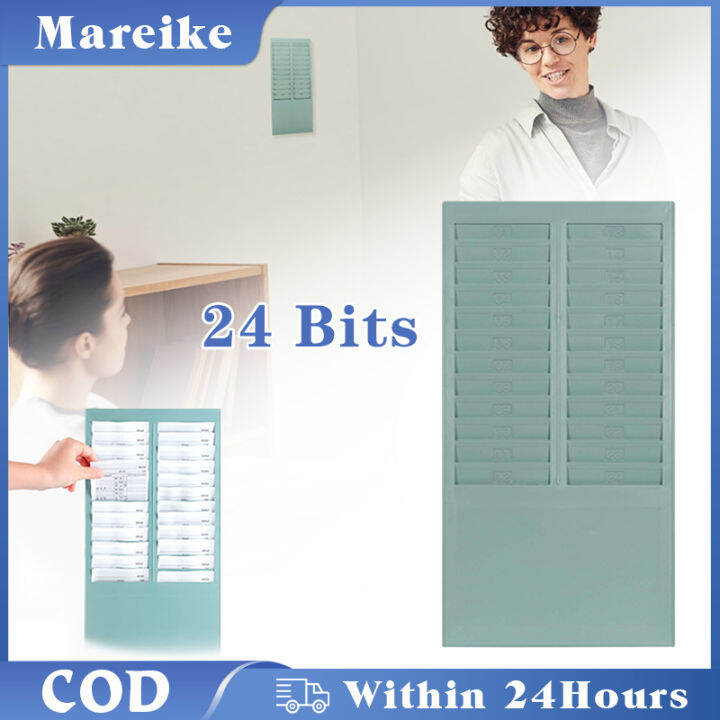 Plastic Time Card Holder 24 Pockets Wall Mount TIME Card Rack Lazada PH