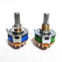 ALPS Band Rotary Switch SRRM433700 4 Pole 3 Position SRRM342800 3 Pole 4 Position Amplifier Signal Switch 20mm Plum Round Shaft