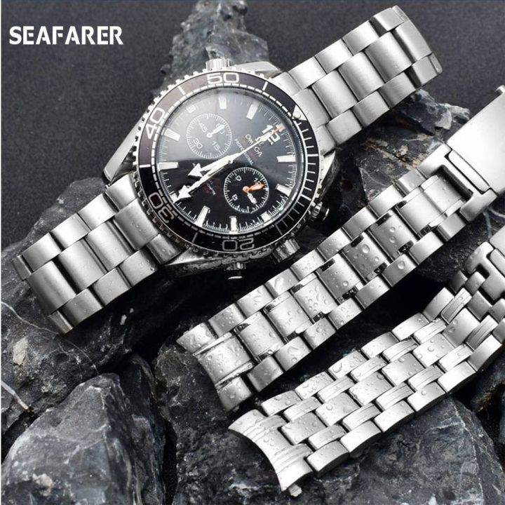 18-มม-20-มม-22-มม-316l-สายนาฬิกาสแตนเลสสำหรับ-omega-ocean-007-seamaster-300-สร้อยข้อมือนาฬิกาอุปกรณ์เสริมสายนาฬิกา
