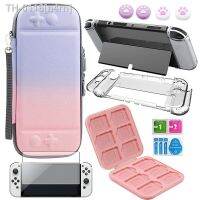 ™♗₪ n4rn Storage Set Hard Shell Thumb Grip Caps Vidro temperado película protetora Game Card Case Acessórios para PC