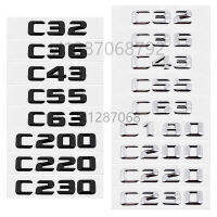 Hot New 3X2.5CM Metal Car Trunk Modified Letter Number Stickers Emblem Decal Decoration for Mercedes Benz C55 C63 C180 C200 C220 C230 qing