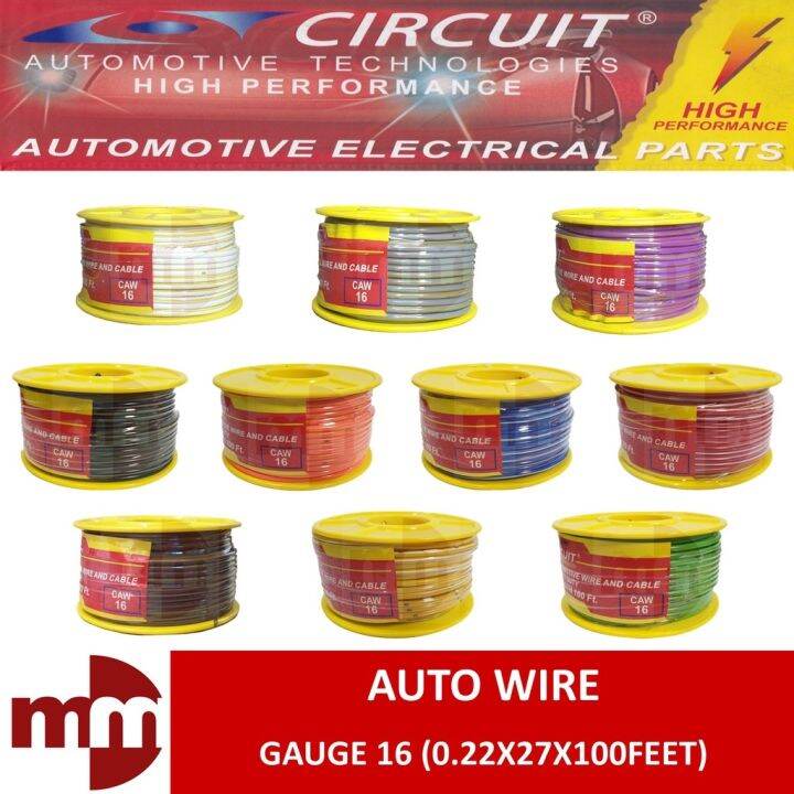 CIRCUIT AUTO WIRE GAUGE 16 100feet | Lazada PH