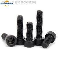 5/50pcs DIN912 M2 M2.5 M3 M4 Black 304 Stainless Steel Hexagon Hex Socket Head Cap Allen Screw Bolt Thread Length 3-60mm