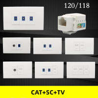 120ประเภท Gigabit สายเคเบิลเครือข่ายบรอดแบนด์ทีวีแผง Cat6คอมพิวเตอร์ที่มีเครือข่ายทีวีดิจิตอล SC ใยแก้วนำแสงซ็อกเก็ต