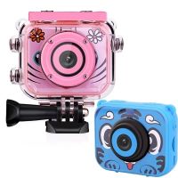 ZZOOI Children Camera Mini Digital Camera 2.0 Inch LCD Screen Video Photo Camera Waterproof 1080P Kids Camera Children Birthday Gift Sports &amp; Action Camera