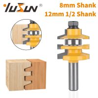 YUSUN 8MM 12MM 12.7MM Shank Chamfer Cutter Router Bit เครื่องตัดมิลลิ่งงานไม้สําหรับไม้ Bit Face Mill Carbide Cutter End Mill