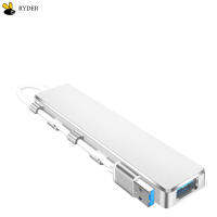 4 In1อลูมิเนียมอัลลอยด์ Usb 3.0 Splitter ฮับต่อพ่วงสถานีความเร็วสูงตัวขยายชิป Fe1.1s อุปกรณ์เชื่อมต่อ Usb เมาส์ในตัวสำหรับ