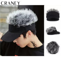 6 Colors Men Baseball Cap Wig Adjustable Hip Hop Boys Wig Hair Trend Outdoor Sports