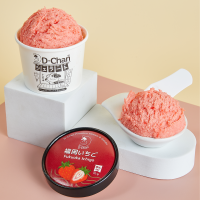 ไอศกรีม D-Chan (ดีจัง) Vitamin D Premium Gelato รส Fukuoka Ichigo (รสสตรอเบอร์รี่) : 6 ถ้วย