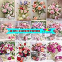 AB Drill Full Diamond Mosaic Landscape Flower Bedroom Decoration Paintings Diamand Painting Complet Diamonds for Crafts 5d Art