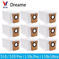 ถุงหูรูด Dreame L10S หุ่นยนต์อัลตร้า X10 + ชิ้นส่วนเครื่องดูดฝุ่น Dreame S10 Pro แปรงหลักถุงสกปรกอุปกรณ์เสริมไม้ถูพื้น