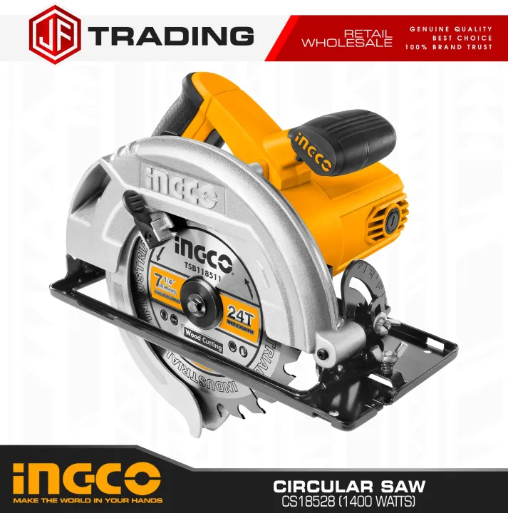 Ingco Circular Saw Free Mask and Safety Glasses CS18528 Lazada PH