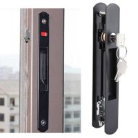 Sliding Door Window Hook Lock Modern Mobile Glass Door Single Double Sided Lock Catch 20x2.8cm Home Security Concealed