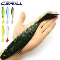 Cerill 1 PC 235mm 70g Soft Fishing Lure Vivid T Tailed Silicone Fishing Bait Swimming Paddle Tail Pike Bass Saltwater Swimbait