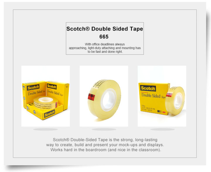 3m665-double-faced-tape-scotch-transparent-665-double-faced-adhesive-width-12-7mm-length-22-8meters