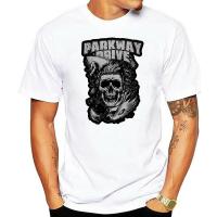 PARKWAY เสื้อยืดลายหัวกะโหลกสำหรับ S-2XL เสื้อคอกลมแขนลำลองขาสั้นพิมพ์ลายแฟชั่นสำหรับฤดูร้อนเสื้อยืดคอกลมใหม่เสื้อยืดตลกๆ