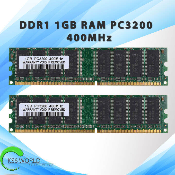 RAM DDR 1GB PC SERVER DDR 300-400 MHZ PC3200 DIMM CL3 184PIN ECC RAM ...