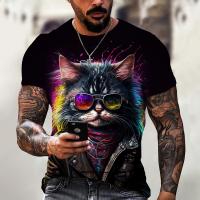 Animal T-Shirts For Mens 3D Print Short Sleeve Tops Summer Fashion Personality T Shirt Loose Oversized Tee Shirt Men Clothing