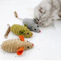 Cat Chewing Toy Mouse Shape Toy For Cats Bite Resistant Catnip Toys With Long Tail Fun Plush Cat Playing Mice Toy For Kitten Toys