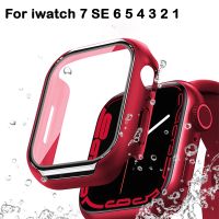 Glass Cover For Apple Watch serie 7 3 4 5 6 SE Apple Watch case 45mm 41mm 44mm 40mm 42mm 38mm iWatch Accessorie Screen Protecto