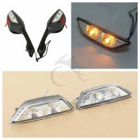 Motorcycle Rearview Mirrors Turn Signal Lights For Kawasaki Ninja ZX10R 2011-2015 2014 2013