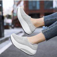 ♈ﺴ Women Wedges Breathable Slip On Casual Cut-outs Sport Shoes Outdoor