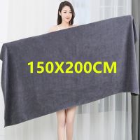 【jw】♤❏  super large Microfiber bath towelsoft high absorption and quick-drying sports travel no fading  salon towels