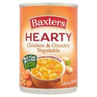 Baxters Hearty Chicken &amp; Vegetable Soup 400g/แบ็กซ์เตอร์ ซุปไก่และผักรวม 400g