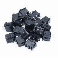 100 Pcs Push Button Switch 10x15mm SPST 2Pin 3A 250V KCD1 Snap-in On/Off Boat Rocker Switch 10MM*15mm Mini Black