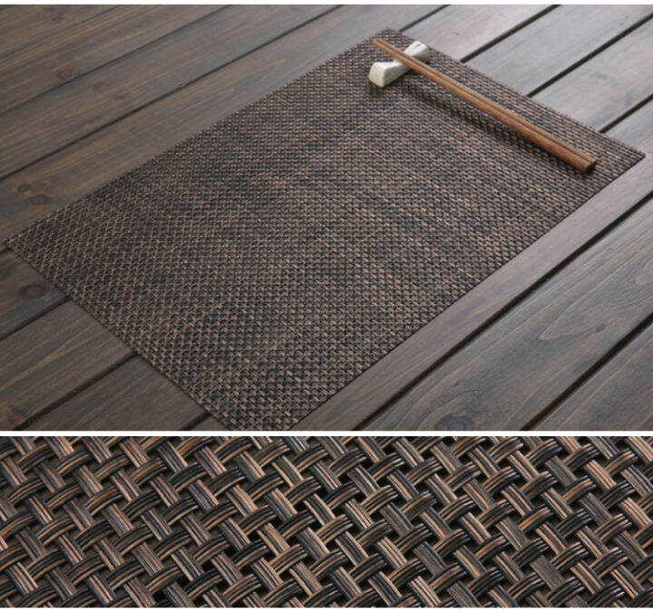 Pvc thick western restaurant placemat disposable table mat dining table