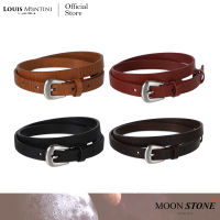 Louis Montini Moon Stone Womens belt เข็มขัดหนังแท้ เข็มขัดแฟชั่น เข็มขัดผู้หญิงหนังแท้ MGW222