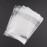 100pcs/lot 2 Size Transparent Cookie Packaging Bags Self adhesive Plastic Biscuit Bag Wedding Candy Bags